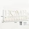 Home Key Holder Wall Mount Iron Geometric Decor For Office Organization