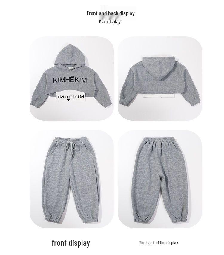 Girls' 2025 Trendy Autumn Sportswear: Three-Piece Hooded Sweatshirt Set