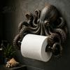 Wandmontierter Papierhandtuchhalter Ozean Toilettenhalter Schildkröte/Oktopus/Hai Form Platzsparend Rollenaufbewahrung Harz Organizer für Küche