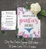 Inkdotpot White Girls Night Out Bachelorette Party Panty Game Floral Bridal Shower Game 1 SignA    30 Size