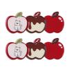 2Pcs Girl Hairpin Plaid Design Childlike Fruit Shape Acrylic Hair Clips Side Bang Hair Pin New Year Hair Accessories