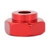 4PCS Mini RC Car Wheel Hex Adapter 12 To 17 for HSP 110 Electric Road Vehicle Truck (red)