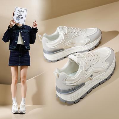 INS Koreaanse Stijl Net Lage Top Dad Schoenen Dames Lente Nieuw Ademend Student Sport Hoogteverhogend Vrije tijd Ad8802