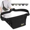 Men's Waist Bag Oxford Chest Bag Commuter Shoulder Bag