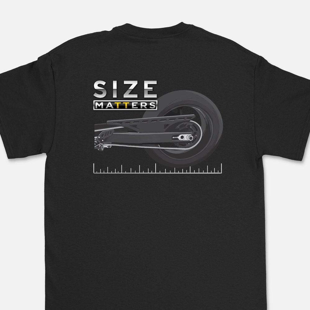 Sportbike T-Shirt | Size Matters | sportbike gift, motorcycle gift L