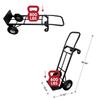 Easy Fold Up and Storage Commercial or Residential Use Heavy Duty Extrusion Rail Hand Truck Trolley Heavy Duty