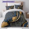 Cartoon Pattern Bedding Quilt Set Quilt Cover Pillowcase Home Decoration Birthday Gift (1 * duvet cover + 2 * pillowcase, without core)