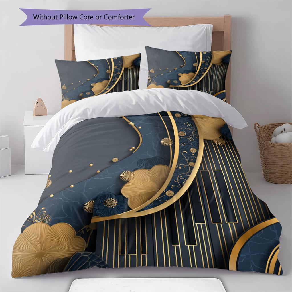 Cartoon Pattern Bedding Quilt Set Quilt Cover Pillowcase Home Decoration Birthday Gift (1 * duvet cover + 2 * pillowcase, without core)