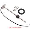 ELING Universal 52mm Fuel Level Gauge Meter 0-190ohm 240-33ohm with 8 Colors Backlight and Alarm for Car Boat 12V 24V