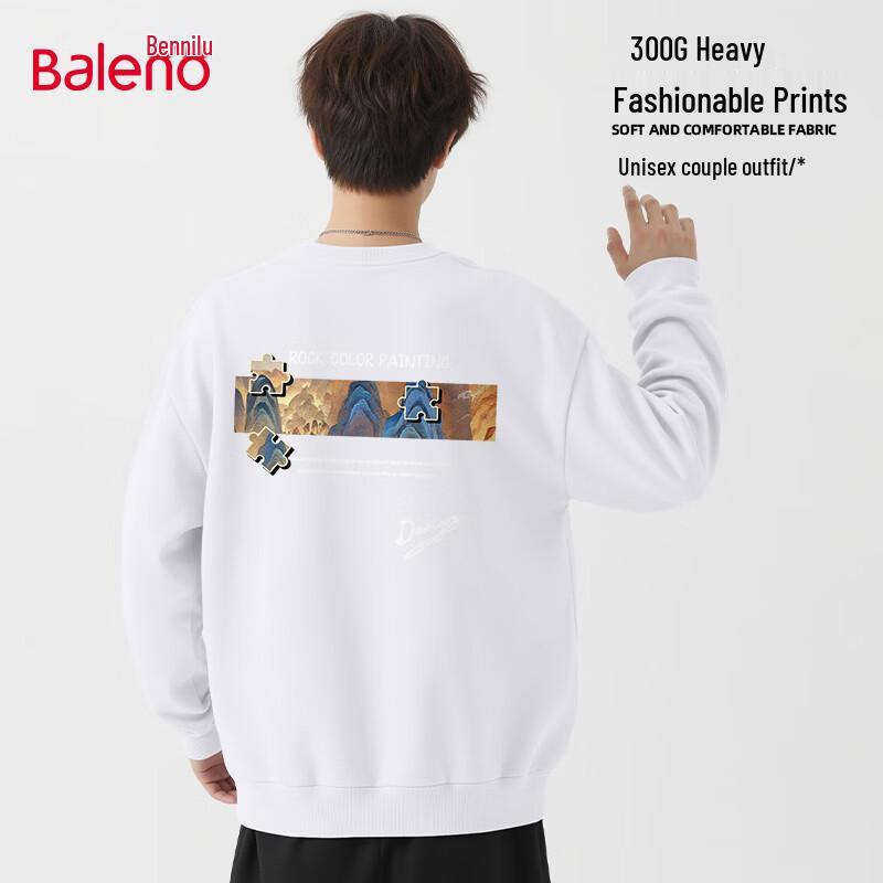 Baleno Men s Heavyweight Knit Crew Neck Sweatshirt 4XL