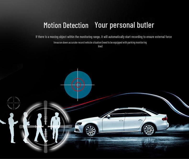 Dual-Objektiv 1080P DVR Dashcam: Aufnahme vorne und hinten, Nachtsicht, HD-Streaming-Rückspiegel