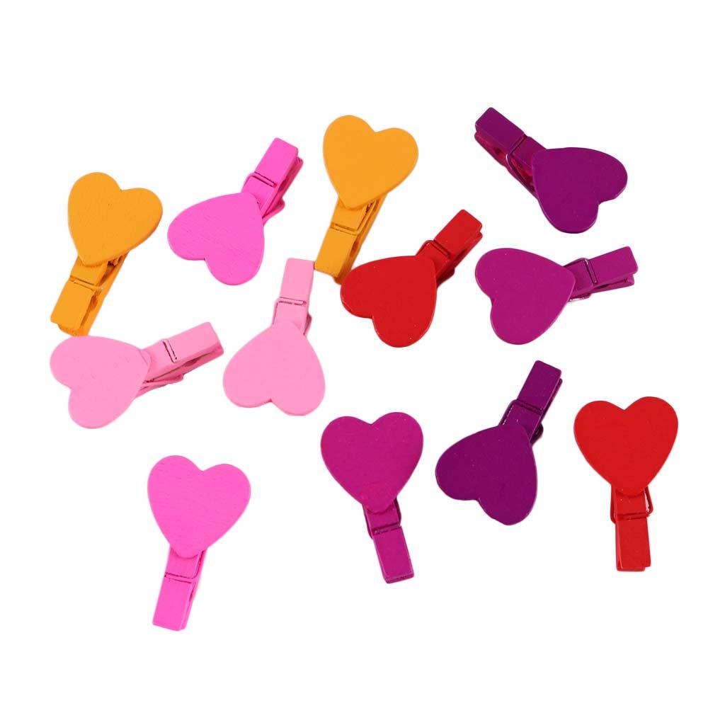 

Симпатичное мини-сердце с любовью, фотобумага, прищепка, деревянная прищепка, ремесленные зажимы