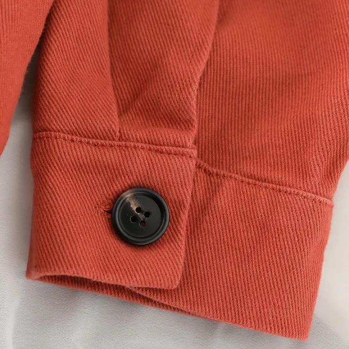 Female Autumn Pure Long Sleeve Clothing Loose Vintage Fit Slimming Lapel Tops
