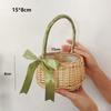 with Handles Imitation Rattan Handhold Basket Braid Storage Baskets  Living Room Decoration
