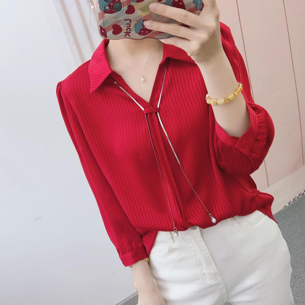 Clearance Sale: Women's Lapel Pullover - Spring/Autumn Korean Fashion Style