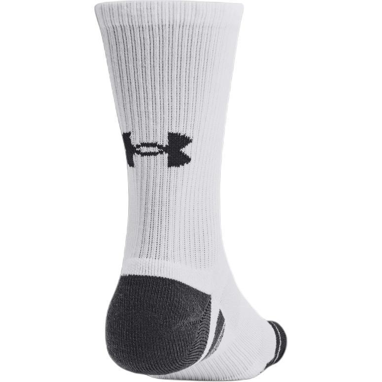 Under Armour Crew Socks Unisex 3 Pack White 1379512-100