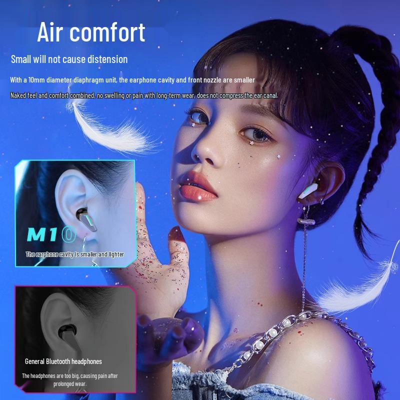 High-Quality Wireless Bluetooth Gaming Earphones with Low Latency, In-Ear Sound Localization, and Long Battery Life
