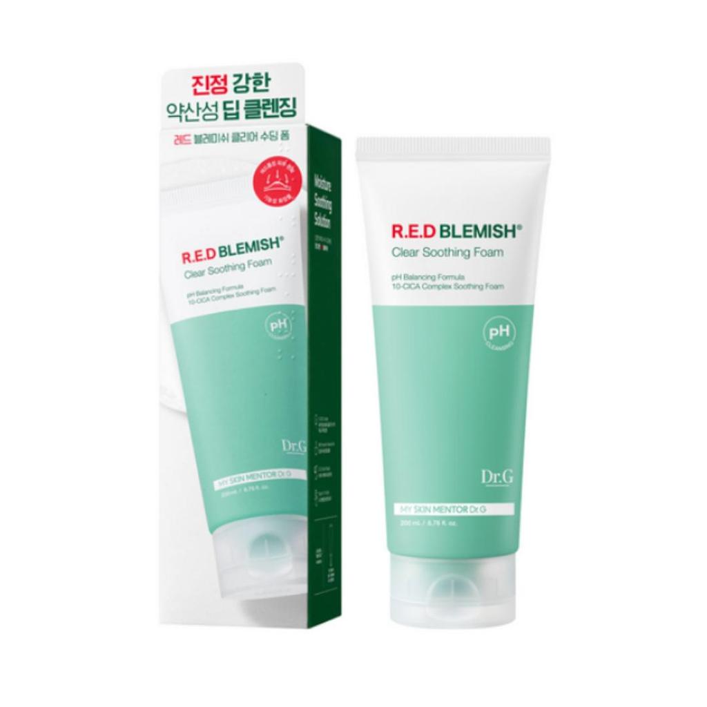 Dr.G PH Kwasowy Czerwony Pianka Łagodząca na Niedoskonałości 200ml, 1