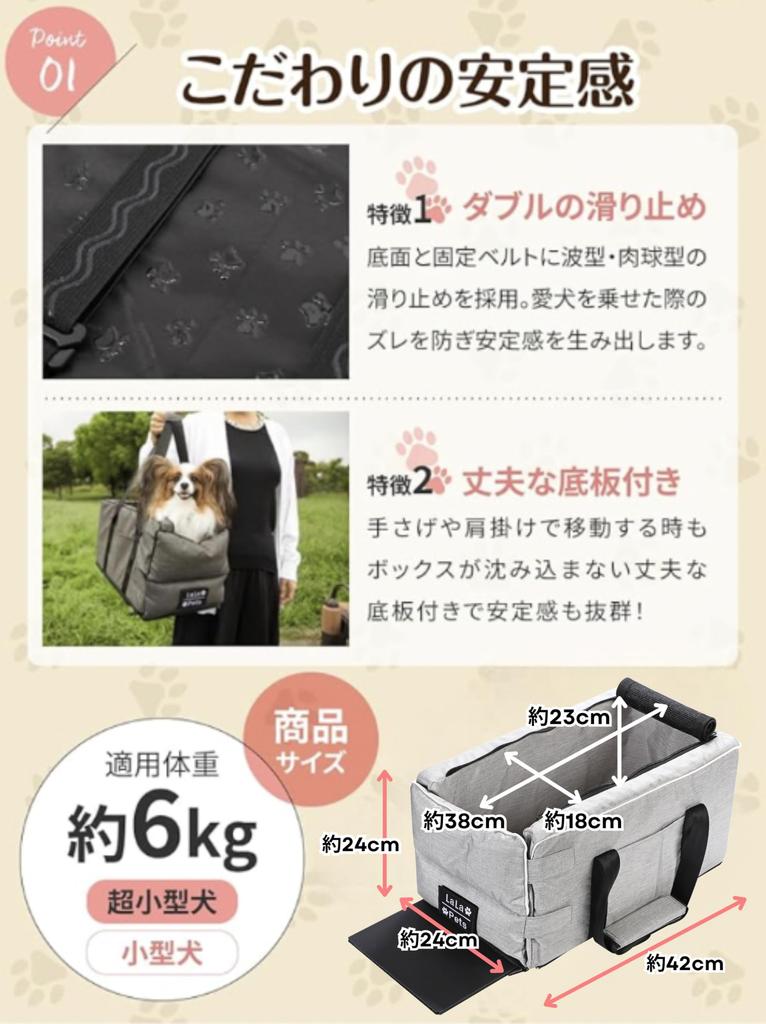 In einer Hundezeitschrift und unter Aufsicht eines Drive Box Drive Bed mit Bodenplatte Kleiner Hund Haustierträger Deckel [Veröffentlicht von Tierarzt] [LaLa-Pets] (Grau