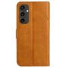 For Samsung Galaxy S24 FE Leather Case Line Pattern Wallet Phone Cover