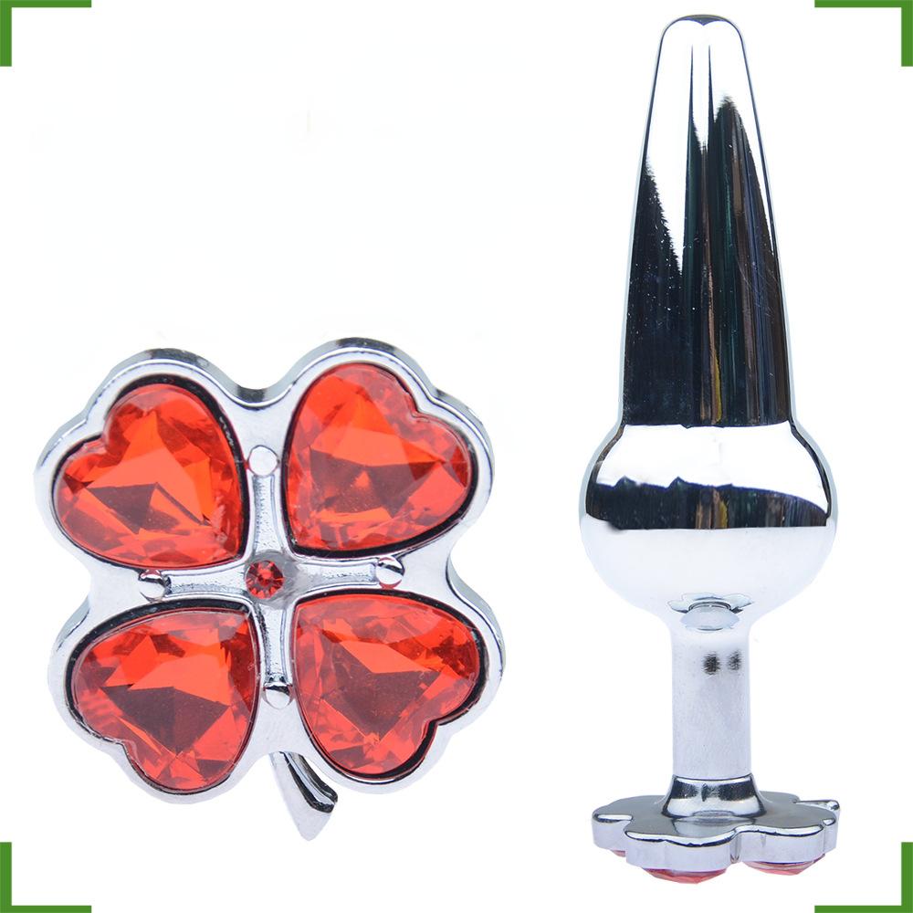 Srebrny Koniczynka Szczęścia Korek Analny Konwencjonalne Alternatywne Zabawki Seksualne Masażer Prostaty Dildo Korek do Pupy Stymulator Zabawki Seksualne Anal