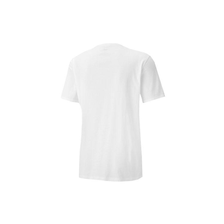 Puma T Shirts Men's White Crew Neck Moderate Straight Fit 585236-02