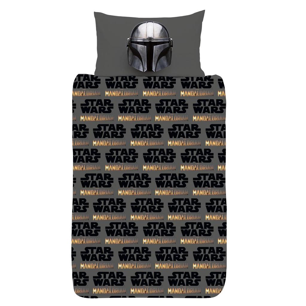 Star Wars The Mandalorian Helmet Reversible Duvet Set