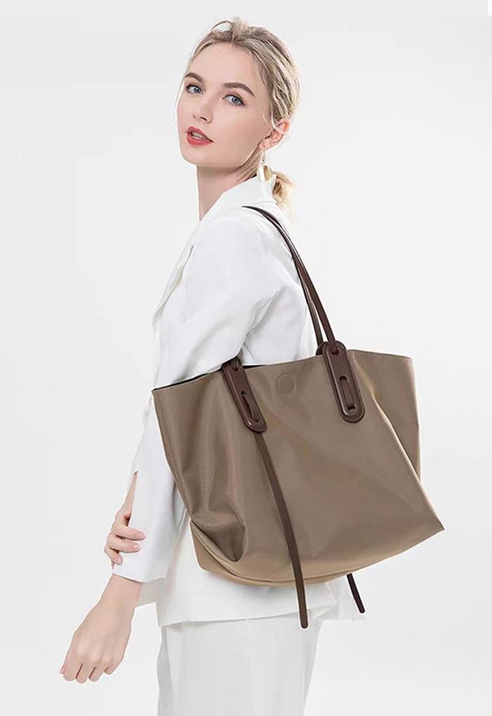 Tote shoulder business mom large pouch zippered [SUNOGE] bag, bag, handbag, bag, bag, women's, on-off, stylish, casual, water-repellent, lightweight,