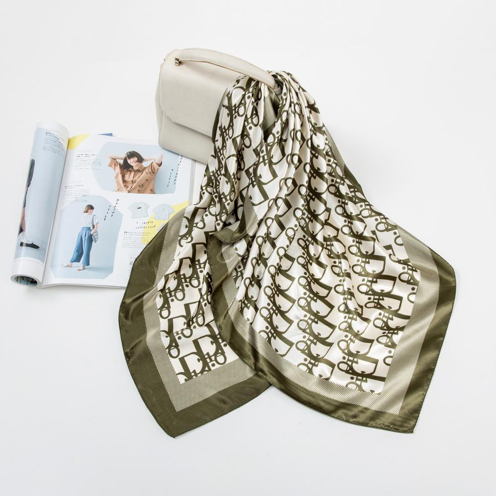 Hochwertige, luxuriöse Seidenschals, Stirnband, Schals, Halstuch für Damen, Ketten-Seidenschal, dekorativer Schal für Damen