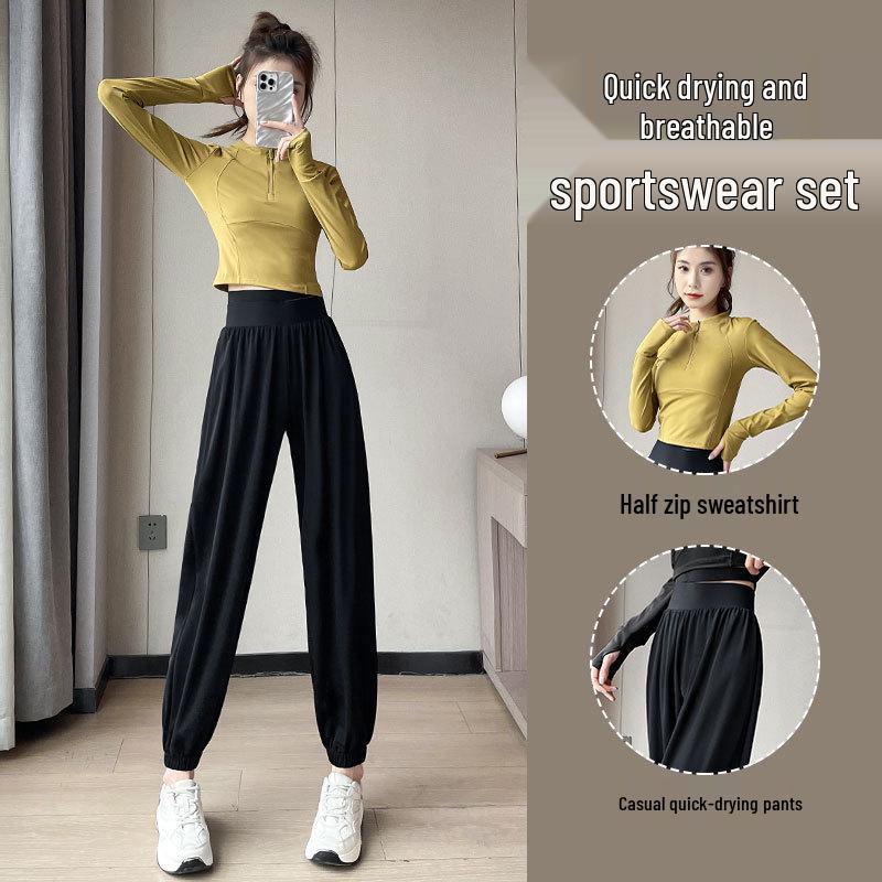 2024 Women's Quick-Dry Running & Gym Sportswear Set for Hiking, Badminton, Morning Runs, & Yoga