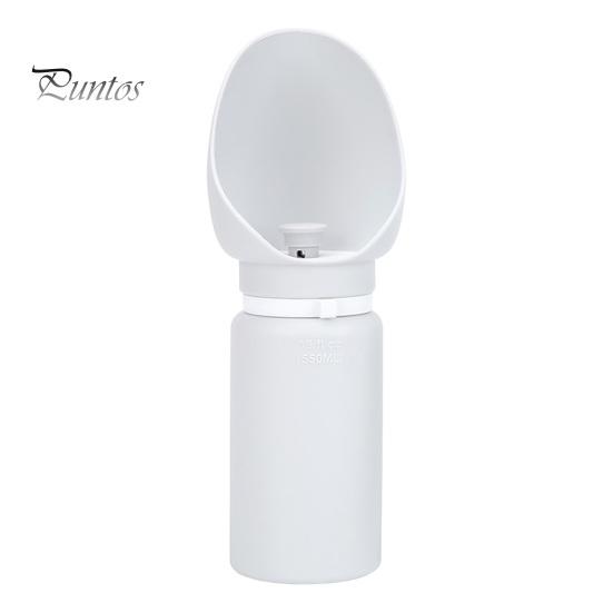 

Бутылка для воды для собак Портативная дорожная бутылка для воды для собак 19 унций/550 мл со складными чашами Герметичная поилка для прогулок Походы Путешествия Поездки серый