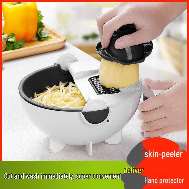 Home Jia Yue Multifunctional Vegetable Cutter: Slicer, Grater, Drain Basket, Shredder