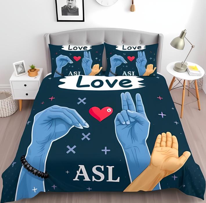 Hand Duvet Cover Sets for Teens Adults Queen King Size Lightweight Down Quilt Cover Set Abstract Art Bedroom Decor No Comforter
