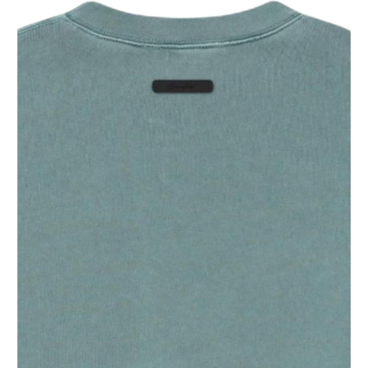 Fear of God Essentials Campus 90s Long-Sleeve Tee Faded Coastal Unisex Tops Blue 125SP262013F