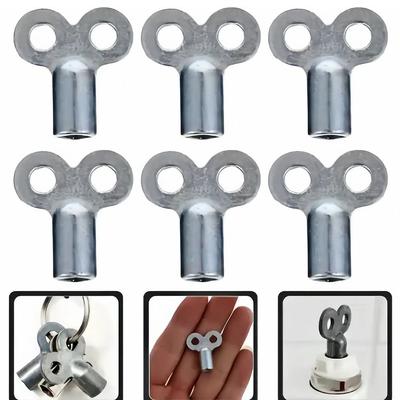 1/5Pcs 5×5mm Square Heater Exhaust Key Zinc Alloy Valve Wrench  for Standard Heating Valves