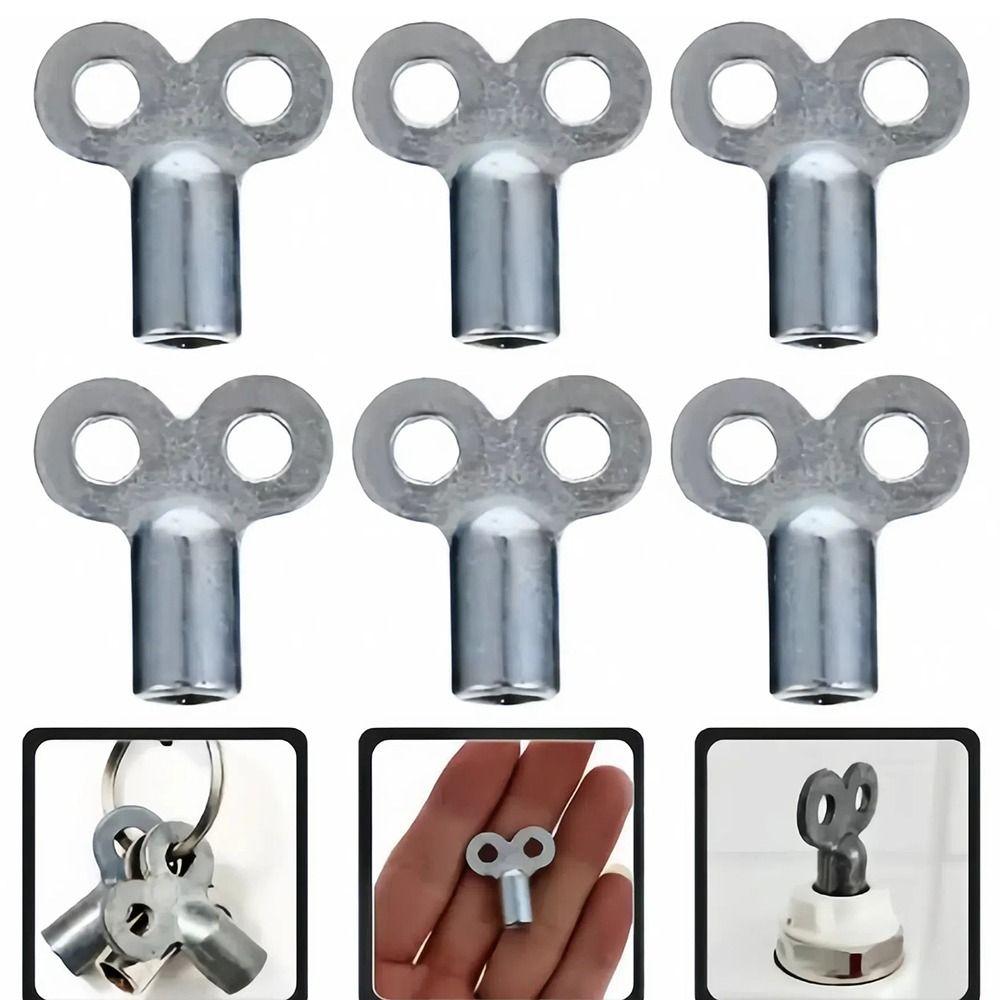 1/5 Stück Silber Heizkörper Entlüftungsschlüssel Zinklegierung Ventilschlüssel für Standard Heizkörperventile