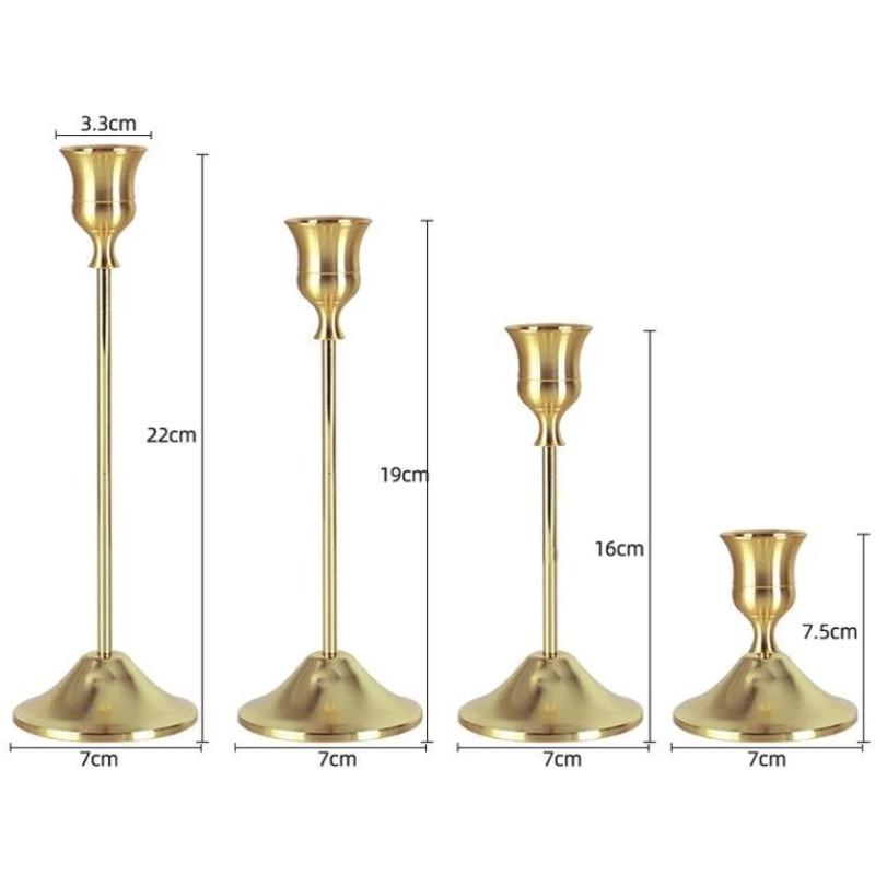 Nordischer Vintage Metall Kerzenhalter – Romantische Kerzenlicht-Dinner-Dekoration für Valentinstag und Heimdekoration