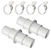Swimming Pool Hose Adapter Connector Set for Vacuum Cleaner Practical Filter Hose Connection Coupling Accessories