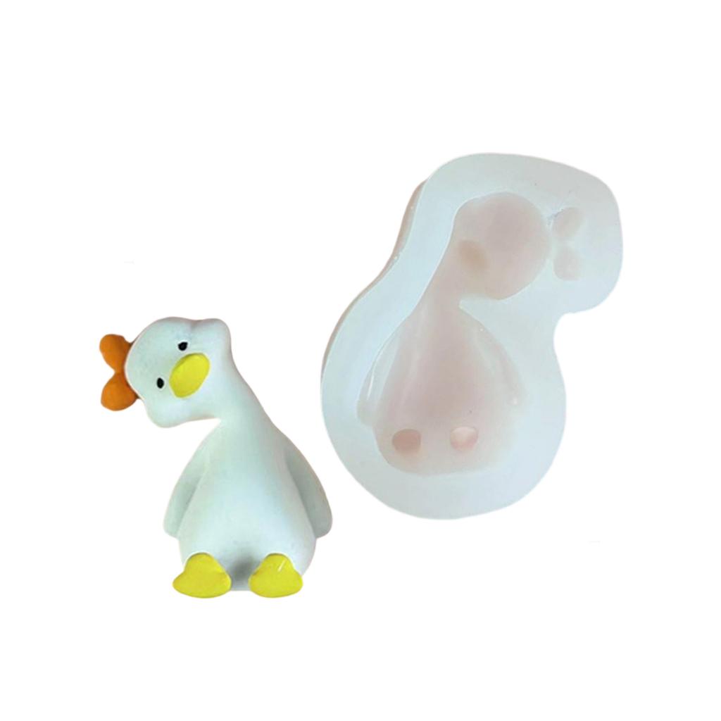 Silicone 3D Duck Shaped Candle Mold for Handmade Enthusiasts Aromatherapys Mould Practical Craft Classroom Supplies