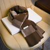 Knitted Scarf Men's Autumn and Winter Pure Wool Plaid Scarf Business Versatile Warm Scarf Boyfriend
