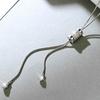 Elegant Women's Tassel Pendant Necklace Versatile Long Chain Necklace Adornment With Crystal Embellished Tassels Charm