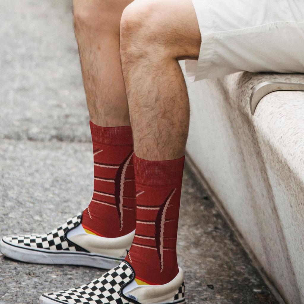 Skarpetki Hamburger Box dla Chłopców Śmieszny Prezent dla Ekipy Zestaw 2 [AGRIMONY] Męskie, Damskie, - Męskie, Damskie, Dzień Ojca, Boże Narodzenie, Urodziny, Popularne, Walentynki