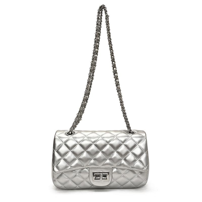 Premium Diamond Chain Bag Women's Summer 2025 New Fashion Shoulder Small Square Bag Korean Versatile Messenger Bag