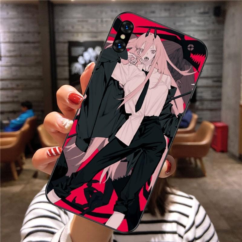 Chainsaw Man Anime Handyhülle für Xiaomi Mi 12 11T 10T 9T Lite Pro Ultra Note 10 Poco F3 F4 X4 GT Weiche Schwarze Handyhülle