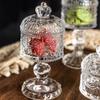 Light Luxury Relief Glass Jar Delicious Afternoon Tea Snacks Cups Household Cute Candy Jar Creative Desktop Storage Ornament