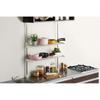 Bestco Stainless Steel Tension Kitchen 2 Wide Warm Rack, Tier, Shelf, Gray, NY-1001