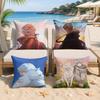 Anime To Your EEternity Cushion Cover Silky Short Plush Invisible Zipper Dustproof Sofa Pillow Case For Home Decor
