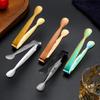 2Pieces Small Stainless Steel Food Tongs Ice Tongs For Serving Ice Cubes At Parties And Gatherings Food Serving Tongs