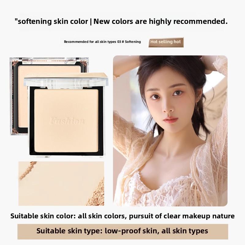 Powder Compact Setting Powder Dry Oil Skin Waterproof Sweat-proof Non-smudging Oil-control Concealer Loose Powder