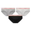 Banale 301S Women's Combed Cotton Mid-Waist 7A Antibacterial Briefs - 3 Pack Gift Set